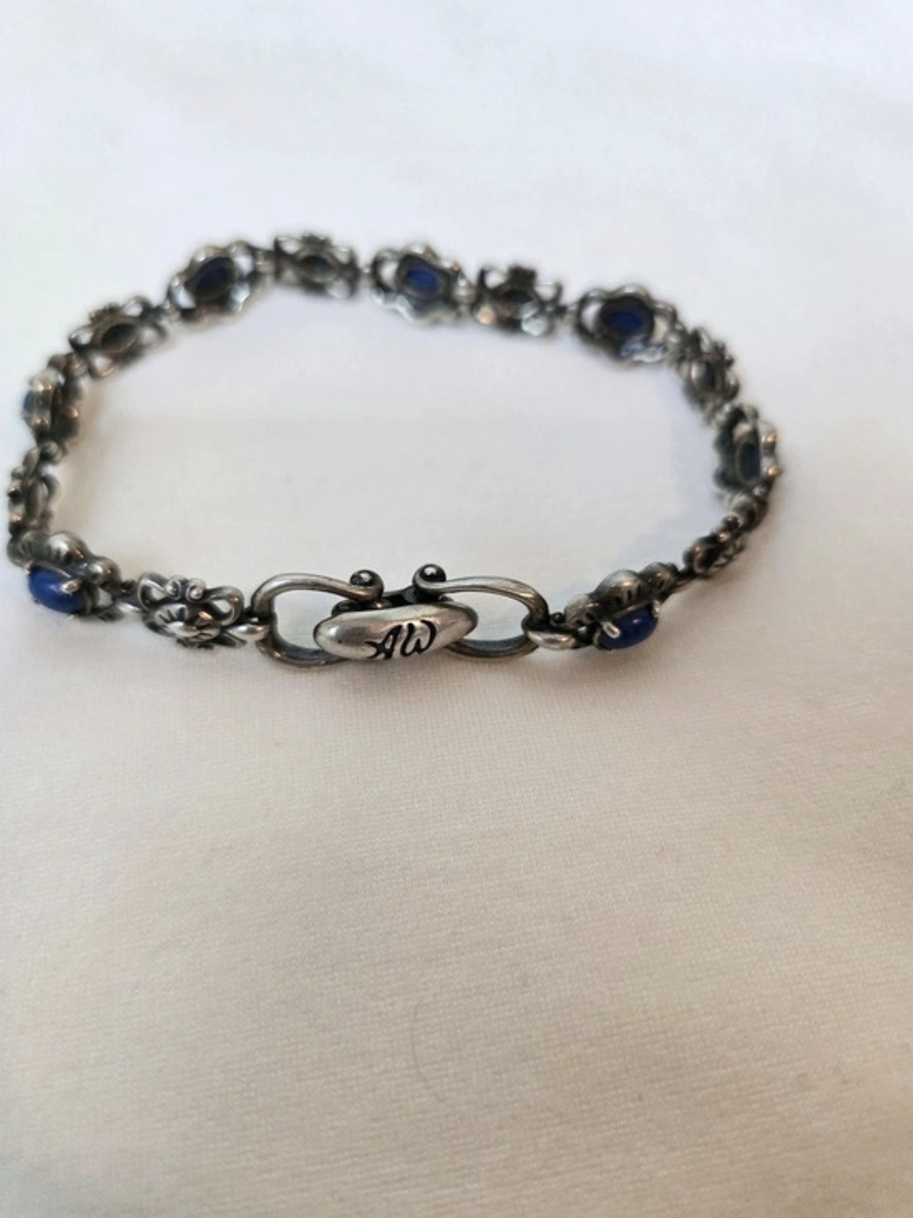 Carolyn Pollack American West Sterling Silver 925 Lapiz Lazuli Tennis Link